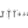 Boulon de cultivateur - M12x48 - 10.9