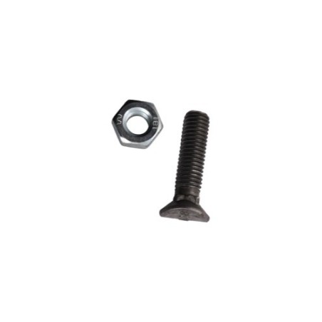 Boulon de cultivateur - M10x40 - 6.8