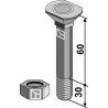 Boulon Donax M12 x 1,75