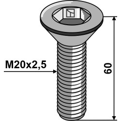 Boulon à six pan creux