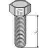 Boulon à tête hexagonal M20x2,5x35 sans écrou - galvanisée