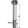 Boulon à tête hexagonale M14x2x90 sans écrou