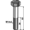 Boulon à tête hexagonale M14x2x60 sans écrou - Claas