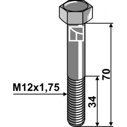 Boulon de sûreté M12 sans écrou - Lemken - 3013406