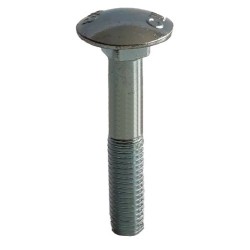 Boulon à tête bombée M10x1,5x80 galvanisé