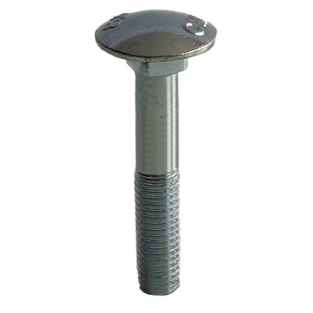 Boulon à tête bombée M10x1,5x80 galvanisé