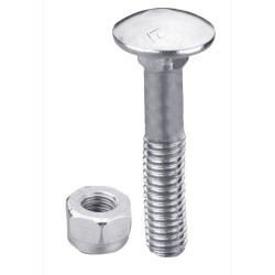 Boulon M10x1,5x80 galvanisé avec écrou