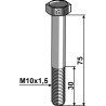 Boulon à tête hexagonale M10x1,5x75 sans écrou