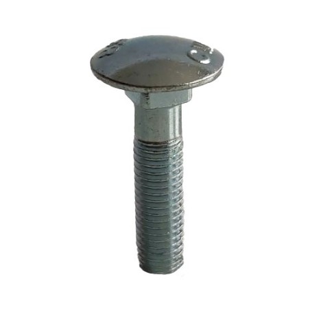 Boulon à tête bombée M10x1,5x45 - galvanisé