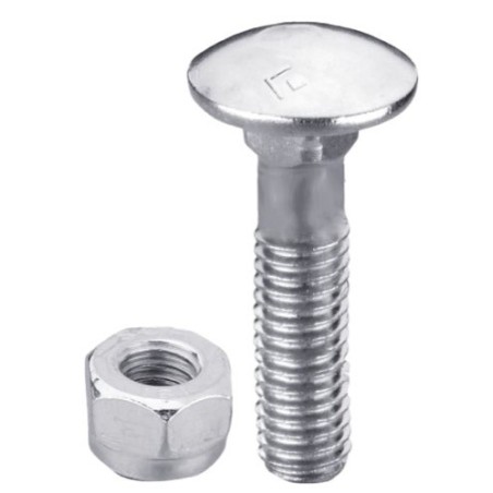 Boulon M10x1,5x45 galvanisé avec écrou