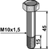 Boulon de sûreté M10 sans écrou - Lemken - 3013240