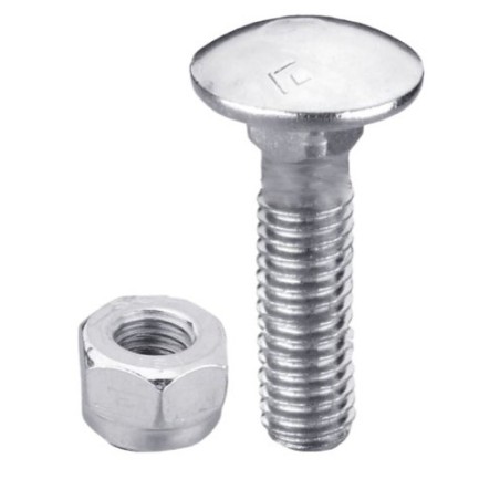 Boulon M10x1,5x40 galvanisé avec écrou