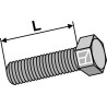 Boulon à tête hexagonal M10x1,5x30 sans écrou - galvanisée