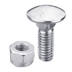 Boulon M10x1,5x30 galvanisé avec écrou