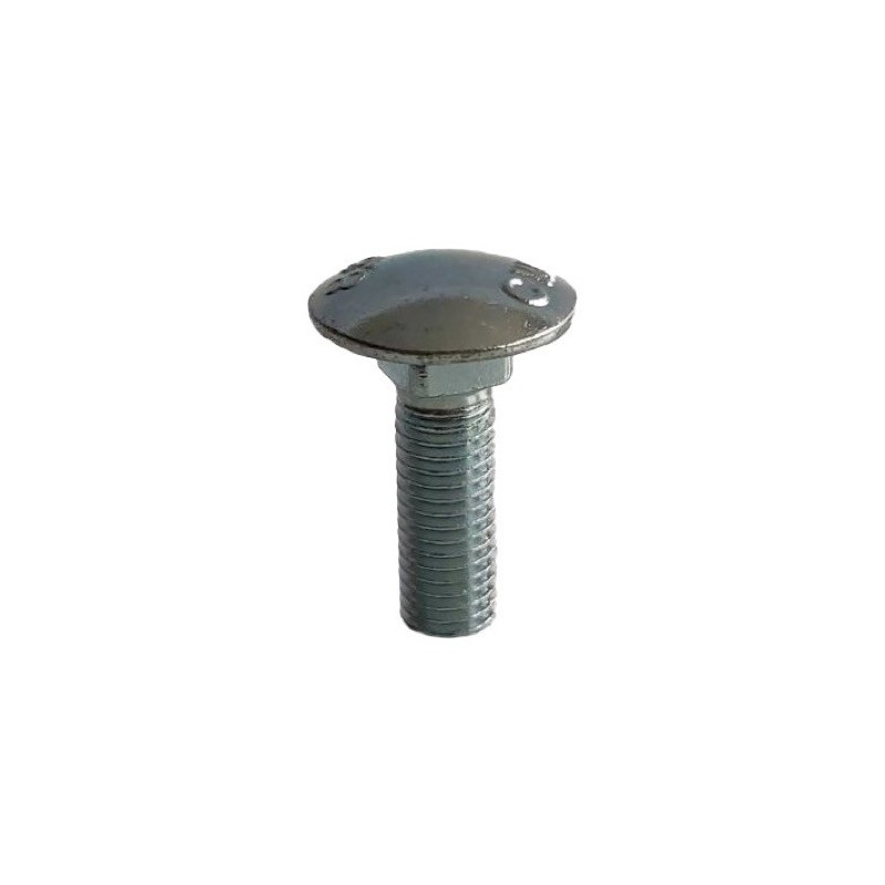 Boulon à tête bombée M10x1,5x25 sans écrou  galvanisé - Kemper - 56444