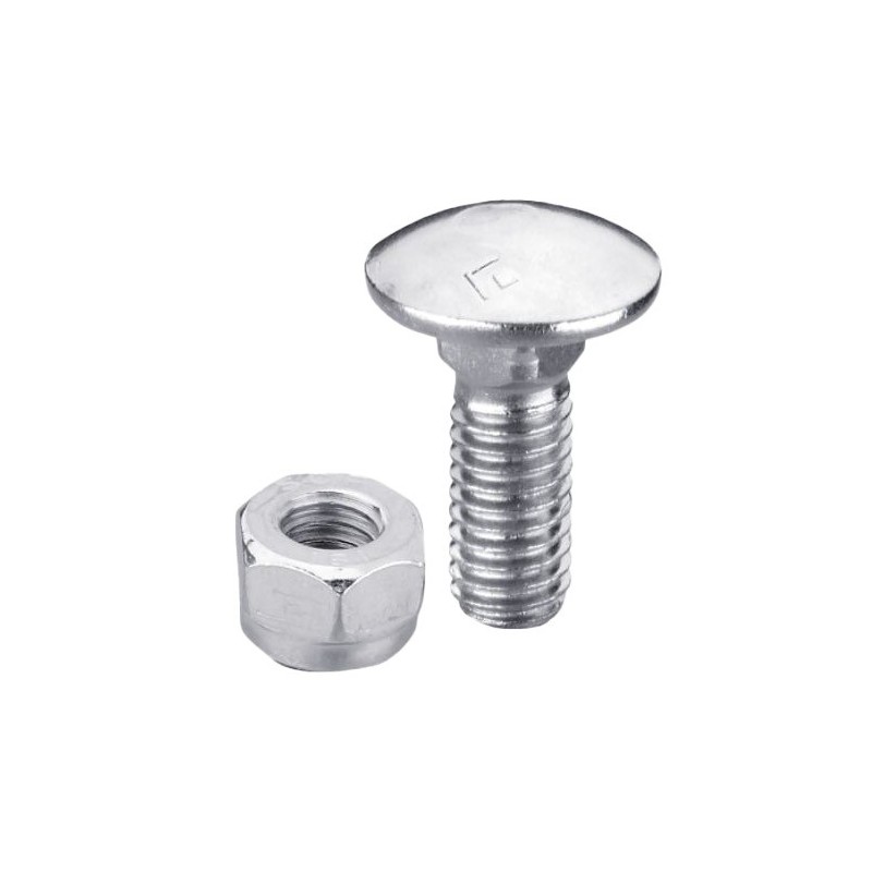 Boulon M10x1,5x25 galvanisé avec écrou