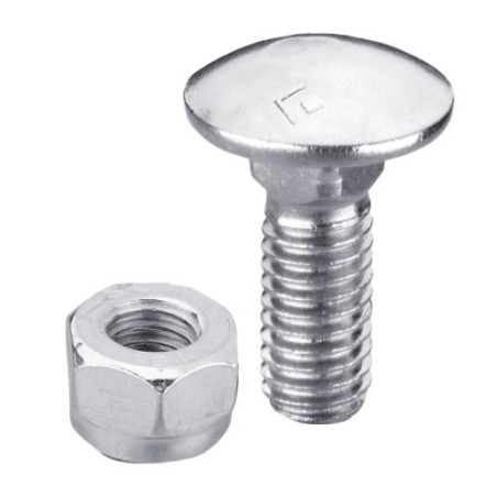 Boulon M10x1,5x25 galvanisé avec écrou