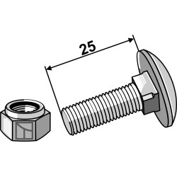 Boulon - M8 x 25