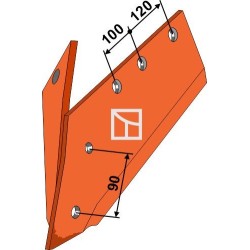Soc à pointe réversible - gauche - Naud - 30.54.452G