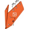 Soc à pointe réversible - gauche - Naud - 30.54.452G