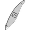 Lame claire-voie - gauche - Massey Ferguson - 20897 (3942715)