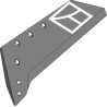 Soc à pointe réversible - 18'' - gauche - Kuhn - 622205 - 622237