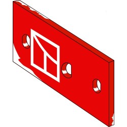 Plaque intermediaire - gauche - Kverneland - KK063609