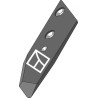 Pointe de soc B2S R - 12mm - droite - Lemken - 3364050