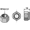 Écrou hexagonal à freinage interne - M14x1,5 - Berti - DE14AL6SPFZAB