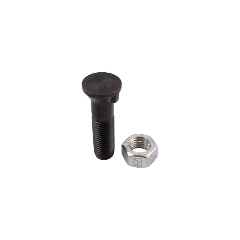 Boulon de charrue DIN 604 M20x2,5x80 et écrou hexagonal
