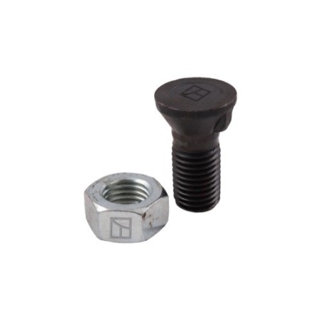Boulon de charrue DIN 604 M20x2,5x50 et écrou hexagonal