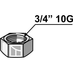écrou 3/4'' 10G