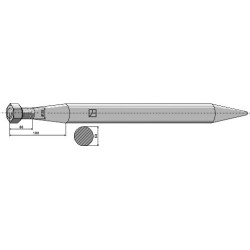 Dent de chargeur 980mm - van Lengerich - 71476