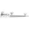 Dent de silo 810mm - Vicon - 900 83639