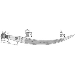 Dent griffe 760mm - Bressel & Lade