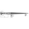 Dent de chargeur 680mm - Kverneland - 221193