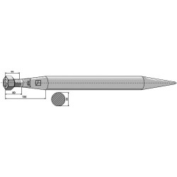 Dent de chargeur 1000mm - Bressel & Lade - 70401030