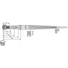 Dent de chargeur 1400mm - Agram