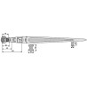 Dent de chargeur 1200mm