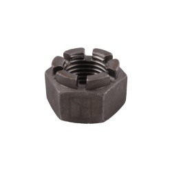 écrou hexagonal à créneaux dégagés  M 39 x 4 pour arbre carré 40x40
