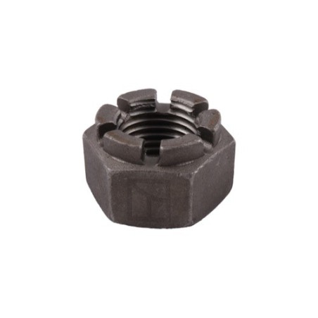écrou hexagonal à créneaux dégagés  M 39 x 4 pour arbre carré 40x40