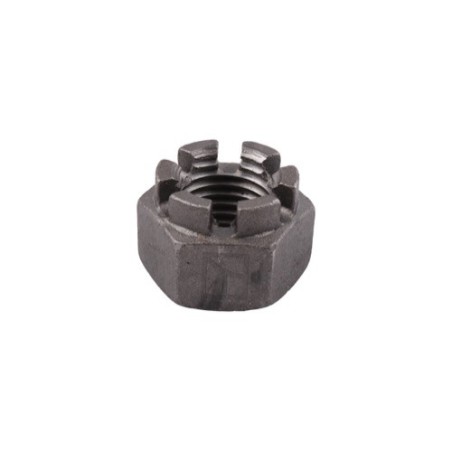 écrou hexagonal à créneaux dégagés M 30 x 3,5 pour arbre carré 30x30