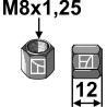 Écrou M8x1,25 - 10.9
