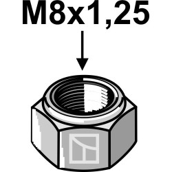 Écrou à freinage interne M8x1,25 - Logifeed & R.M.H.