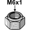Écrou à freinage interne M6x1 - Storti - 90808003
