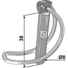 Goupilles clips de tube