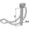 Goupille clip de tube