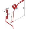 Griffe semoir Ø9mm, arrière droite - Lemken - 3537056