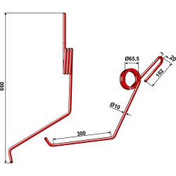 Griffe semoir Ø10mm - Lemken - 3537054