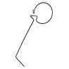 Griffe semoir Ø6mm, gauche - Lely - 3510300180